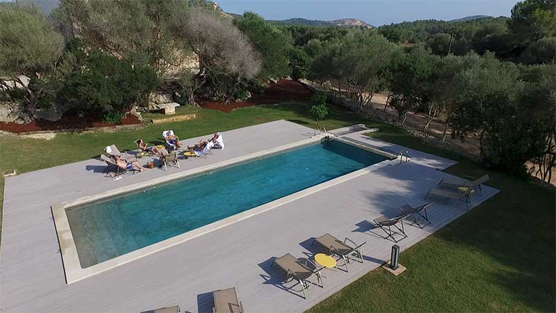 pool at estate in Majorca