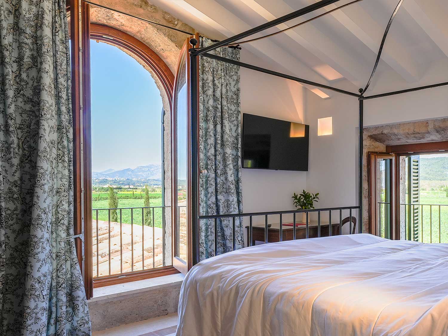 bedroom at villa in Majorca